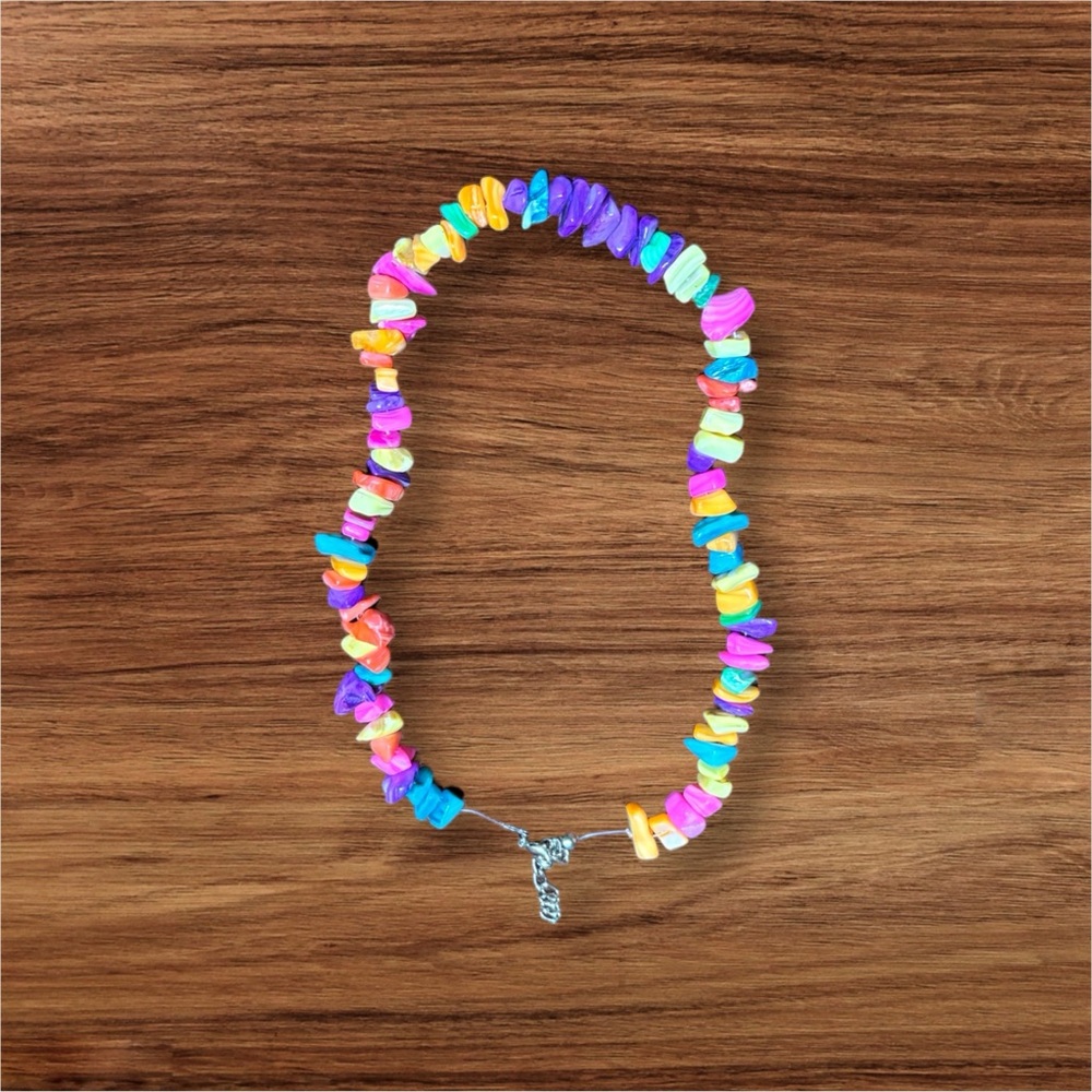 Multi-Color Assorted Gemstone Endless Strand Chip… - image 5